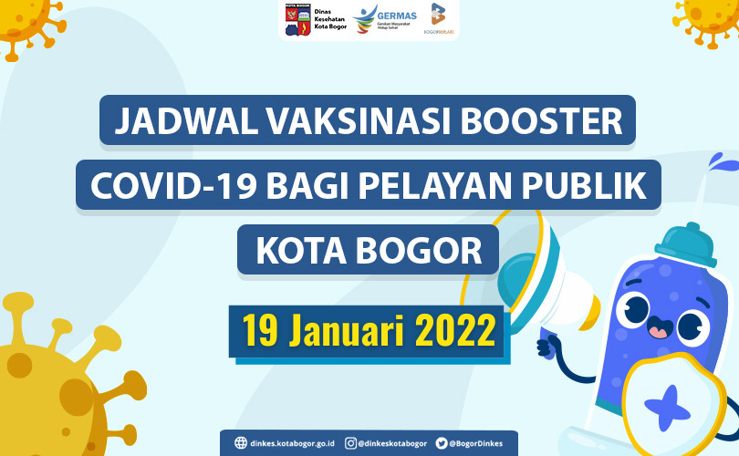 Jadwal Vaksinasi Booster bagi Pelayan Publik di Kota Bogor 19 Januari 2022